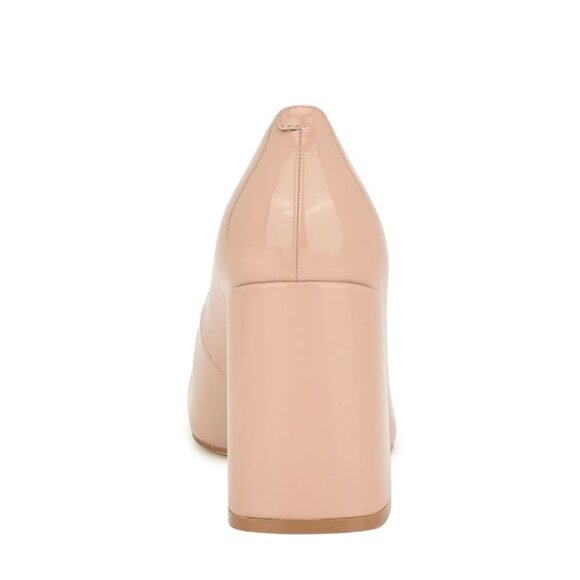 👠 Nine West “Flax” Block Heel Pumps — Blush Patent (Size 7.5) - Picture 3 of 4